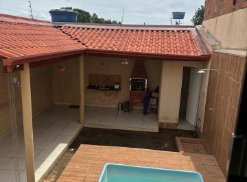 Casa · 195m² · 2 Quartos · 4 Vagas · Aluguel de casa de 2Qtos com suite com piscina e varanda goumert em Trindade goias