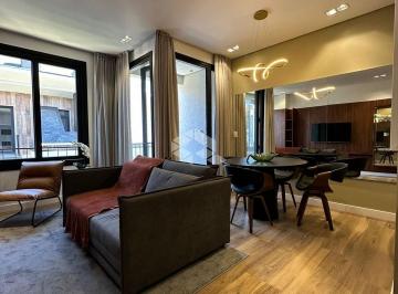 Apartamento · 56m² · 1 Quarto · 1 Vaga · Apartamento 1 dormitório com sacada 56,42m², 1 vaga, no Centro de Gramado.