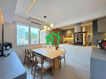 Sala de Jantar · Apartamento à beira mar com 3 quartos (1 suíte), 1 vaga e lazer à venda em Jardim Astúrias, Guarujá