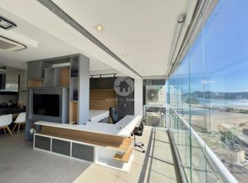 Apartamento · 54m² · 1 Quarto · 1 Vaga · Apartamento em Prédio frente mar, vista mar, planejado e mobiliado, lazer completo, na Pompéia em Sa