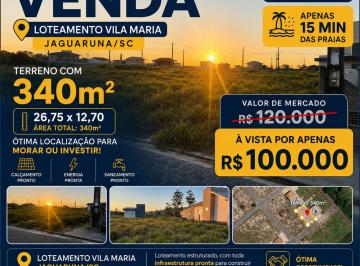 Terreno , Jaguaruna · Terreno escriturado 340m2