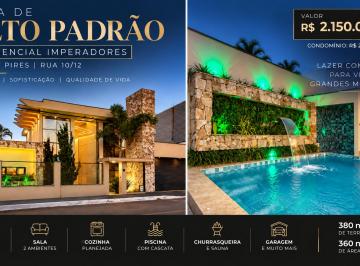 Casa de 4 quartos, Vicente Pires · Casa de Alto Padrão 4 Suítes com Piscina e Lazer Completo no Residencial Imperadores