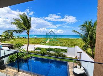 Casa · 480m² · 3 Quartos · 4 Vagas · Casa Pé na Areia a Venda em São Miguel dos Milagres, 480m², Piscina, Elevador na Praia de Porto da R
