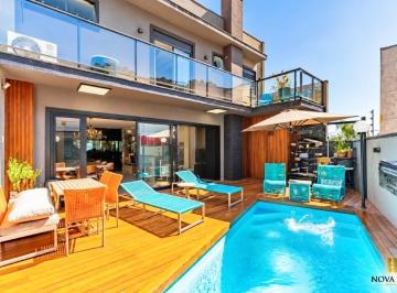 Casa · 245m² · 4 Quartos · 5 Vagas · CASA MOBILIADA EM CONDOMÍNIO FECHADO COM 4 SUÍTES E PISCINA AQUECIDA | SANTA CÂNDIDA