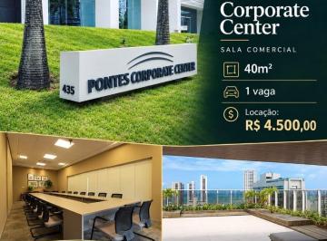 Foto 01 · Aluguel de Sala Comercial na Boa Viagem, Recife-PE 1 Sala, 1 Banheiro, 1 Vaga 40m² - Empresarial P