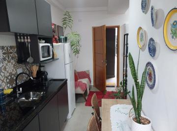 Apartamento de 1 quarto, São Paulo · Apartamento à venda, Santana, 28m², mobiliado, com 1 dormitório, banheiro, cozinha, sala e terraço.