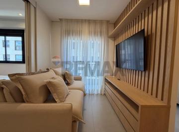 Apartamento · 41m² · 1 Quarto · 1 Vaga · Apartamento Studio para locação com varanda, 1 quarto, 41m² no Condomínio Fiori – 18 do Forte, Alpha