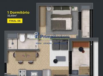 Apartamento · 31m² · 1 Quarto · Apartamento com 30,94a.u - 1 quarto - Sacada - entrega Dezembro