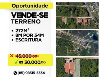 Terreno · 272m² · Oportunidade Vende-se Terreno de 272m² em Caucaia - Jurema por 30mil!!!
