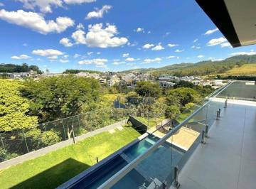 Vista da Varanda da Sala · SOBRADO NOVO à VENDA com 3 Suítes, Elevador, vista para área de Verde do Cond. Vale das Águas em Br