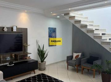 Casa · 121m² · 3 Quartos · 2 Vagas · Sobrado residencial à venda na Vila Lucinda, Santo André, com 3 quartos e churra