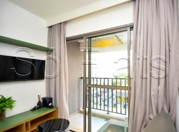 Apartamento · 26m² · 1 Quarto · Studio com 26m², 1 Dormitório, Sacada na Rua Teodoro Sampaio Pinheiros perto do Metrô e Oscar Freire