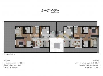 Apartamento · 80m² · 3 Quartos · 2 Vagas · Apartamento em Construção à Venda no Bairro Santo Antônio em Divinópolis/MG.