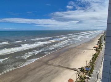 Apartamento · 96m² · 3 Quartos · 2 Vagas · Apartamento Frente Mar em Mongaguá - 3 dorms e Varanda Gourmet!