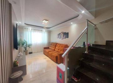 Casa · 100m² · 3 Quartos · 4 Vagas · Sobrado a Venda. 3 dormitórios, sacada, 4 vagas de garagem, churrasqueira, quint