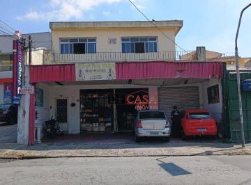 Comercial · 350m² · 2 Quartos · 4 Vagas · Sobrado com 4 salas comérciais, 1 salão comercial, 3 banheiros e uma casa com 2