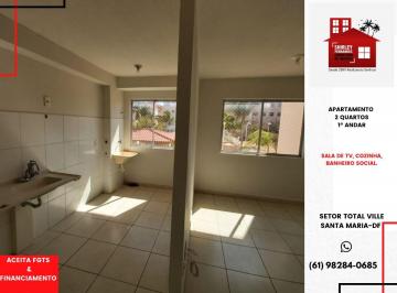 Apartamento de 2 quartos, Santa Maria · Apartamento 2 quartos Qd 102 Setor Total Ville Santa Maria-DF