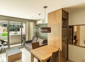 Apartamento · 58m² · 1 Quarto · SCES Trecho 4 - Apartamento mobiliado com varanda no Brisas do Lago - Asa Sul - DF