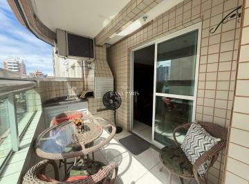 Apartamento · 54m² · 1 Quarto · 1 Vaga · Apartamento mobiliado com varanda gourmet à venda na Aviação, Praia Grande