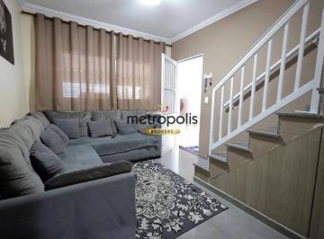 Sala · Sobrado com 3 dormitórios à venda, 200 m² por R$ 630.000,00 - Parque Novo Oratório - Santo André/SP