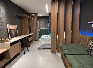 Apartamento · 37m² · 1 Quarto · Apartamento Studio Mobiliado com Varanda Gourmet à venda na Praia do Patacho na Rota Ecológica dos M
