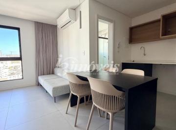 Apartamento · 32m² · 1 Quarto · 1 Vaga · Apartamento Loft para locação anual, mobiliado, equipado, 1 vaga, Edifício 4Sete, no bairro Centro, 