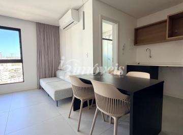 Apartamento · 32m² · 1 Quarto · 1 Vaga · Apartamento Loft para locação anual, mobiliado, equipado, 1 vaga, Edifício 4Sete, no bairro Centro, 