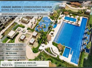 Apartamento de 2 quartos, Rio de Janeiro · Barra da Tijuca| Cidade Jardim: Apartamento 2 quartos sendo 1 suite, 70m2 reformado - Caixa e FGTS