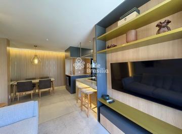 Sala · SQNW 103 Bloco D Noroeste - Apartamento de 2 quartos mobiliado de alto padrão!