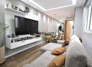 Sala · Cobertura com 2 dormitórios à venda, 110 m² por R$ 700.000,00 - Paraíso - Santo André/SP