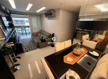 Sala · Apartamento 2 quartos com suíte, varanda gourmet no Aquarela Carioca Clube - Tijuca