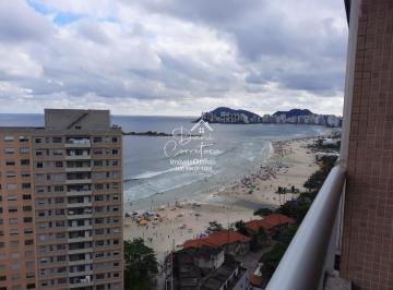 Apartamento · 142m² · 3 Quartos · 1 Vaga · Apartamento com vista para Pitangueiras e Enseada: 3 quartos, 1 suíte, 2 salas, 3 banheiros, 1 vaga