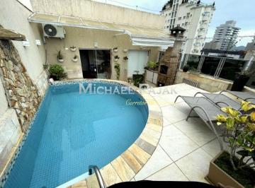 Apartamento · 140m² · 3 Quartos · 2 Vagas · Cobertura na Praia da Enseada - Pé na areia