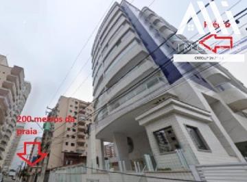 Apartamento · 45m² · 1 Quarto · 1 Vaga · Apartamento 1 dormitório, sacada gourmet, mobiliado com 44,59 M² em Praia Grande, Aviação, 200 metro