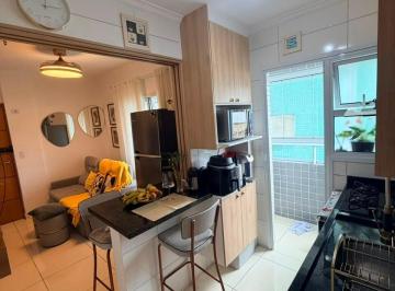 Apartamento · 39m² · 1 Quarto · 1 Vaga · Apartamento de 1 Quarto com 2 Sacadas, Planejados e Lazer na Cobertura - Boqueirão, Praia Grande/SP