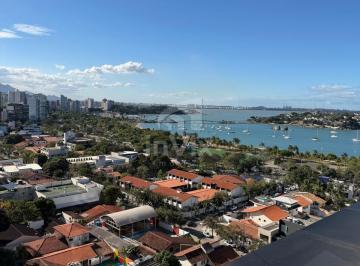 Apartamento · 108m² · 3 Quartos · 2 Vagas · Apartamento 3 suítes, porteira fechada com vista mar na Enseada do Suá!