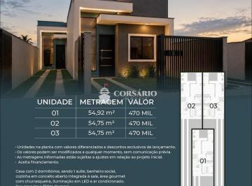 Casa · 2 Quartos · 1 Vaga · Casa a 350m do mar no Balneário Costa Azul