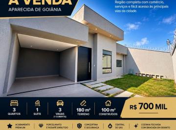 Casa de 3 quartos, Aparecida de Goiânia · Casa 3 Quartos com Suíte Próxima ao Buriti Shopping e Cartorio Bruno Quintanilha