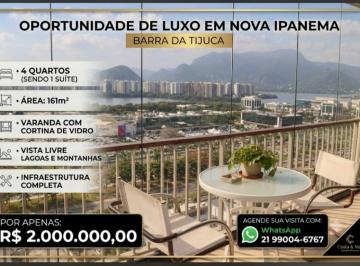 Apartamento de 4 quartos, Rio de Janeiro · Nova Ipanema|Barra da Tijuca: Apartamento 4 quartos - 161m2 - 3 banheiros -2 vagas