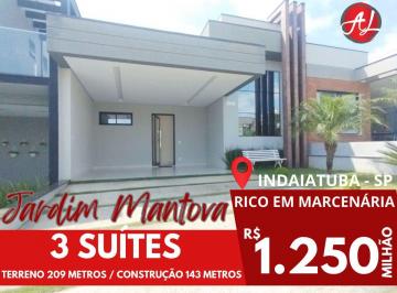 Casa de 3 quartos, Indaiatuba · Casa Com 3 Suítes A Venda No Condomínio Jardim Mantova Residencial - Indaiatuba - SP!