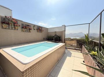 Apartamento · 350m² · 4 Quartos · 4 Vagas · Cobertura 4 quartos no condomínio Punta Del Mar na praia de Piratininga/Niterói