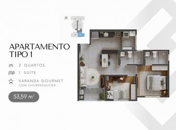 Apartamento · 54m² · 2 Quartos · 1 Vaga · Apartamento à Venda com 02 Quartos no Bairro São José em Divinópolis MG.