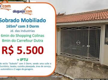 4d82468bc43a26cf1acf5de2f39c334e2bf16b6a · Sobrado com 3 dormitórios para alugar, 165 m² por R$ 5.578/mês - Jardim das Indústrias - São José do