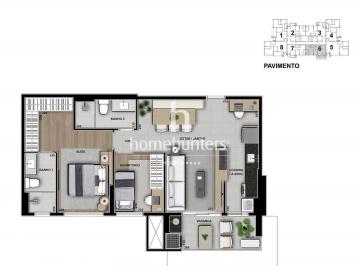 Apartamento · 77m² · 2 Quartos · 2 Vagas · Apartamento para venda em Chácara Da Barra de 77.00m² com 2 Quartos, 1 Suite e 2 Garagens