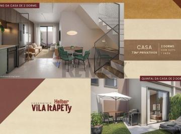 Casa · 73m² · 2 Quartos · 1 Vaga · Lançamento de casas com 2 dormitórios no condomínio Helbor Vila Itapety em Mogi das Cruzes