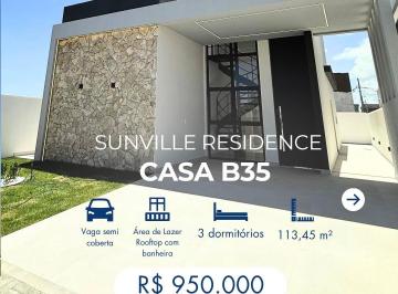 Casa de 4 quartos, João Pessoa · CASA A VENDA EM CONDOMÍNIO FECHADO, 113m2, PB008, JOÃO PESSOA-PB