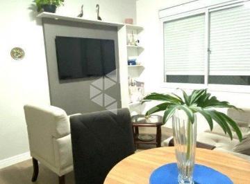 Apartamento · 47m² · 1 Quarto · 1 Vaga · Apartamento 1 dormitório sacada semi mobiiado, garagem