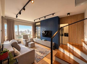 Apartamento · 126m² · 3 Quartos · 2 Vagas · Cobertura 3 Dormitórios com Suíte, 2 Vagas e Vista para o Guaíba no Menino Deus