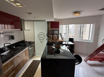 Apartamento · 100m² · 2 Quartos · 1 Vaga · Duplex em localização nobre na Vila Nova Conceição com 100m², 2 dormitórios - 2 suítes e 1vaga.