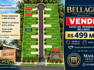 Terreno , Curitiba · TERRENO EM CONDOMÍNIO FECHADO NO UBERABA – R$ 499.000